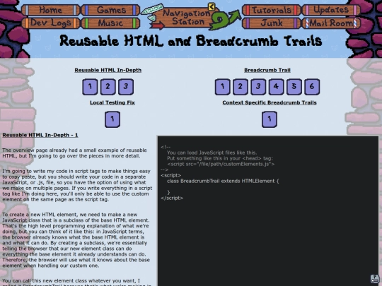misc/tutorials/breadcrumbTrailTutorial screenshot