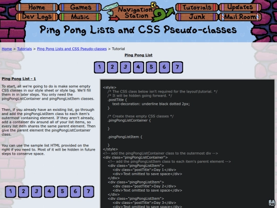 misc/tutorials/pingPongListTutorial screenshot