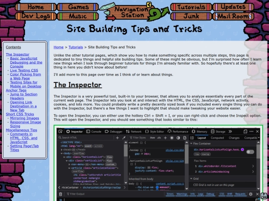 misc/tutorials/tipsAndTricks screenshot