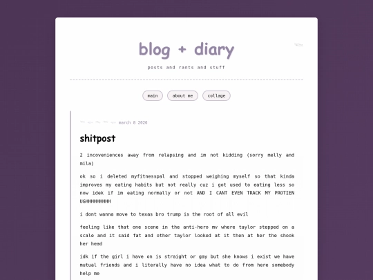 blog screenshot
