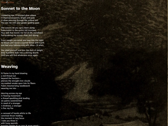 writing/poetry screenshot