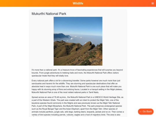 NANIULA/Eng/cat/wildlife/Mukurthi National Park screenshot