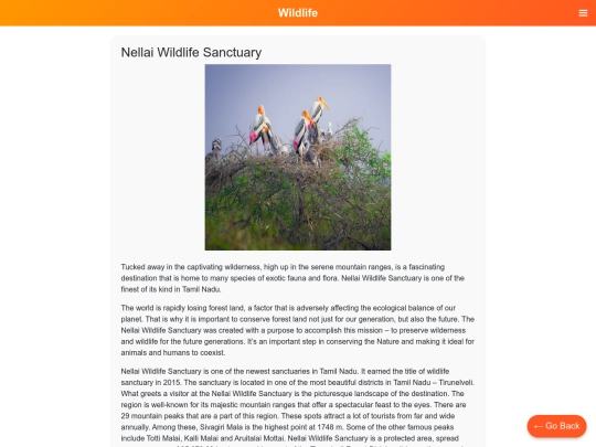 NANIULA/Eng/cat/wildlife/Nellai Wildlife Sanctuary screenshot