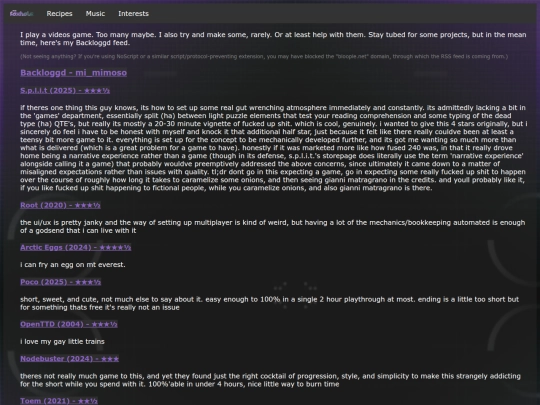 interests-games screenshot