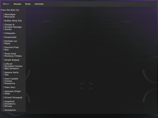 recipes screenshot