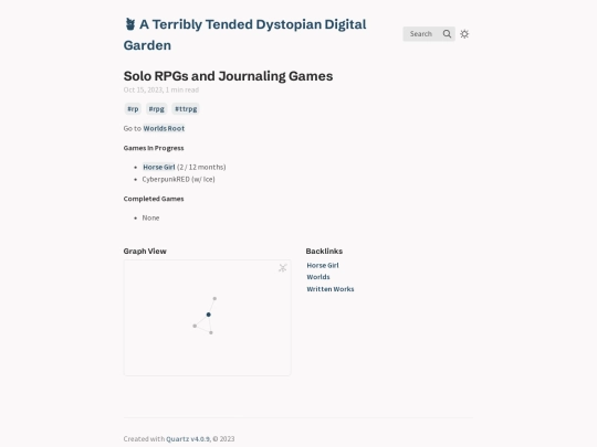 Solo-and-Journaling-Games-Root screenshot