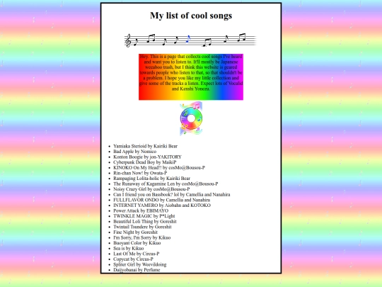 songs screenshot