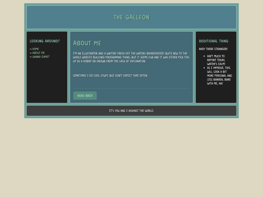 aboutme screenshot