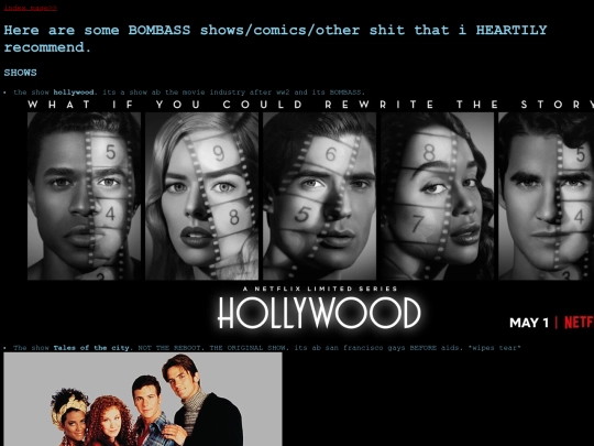 Recommendedshows screenshot