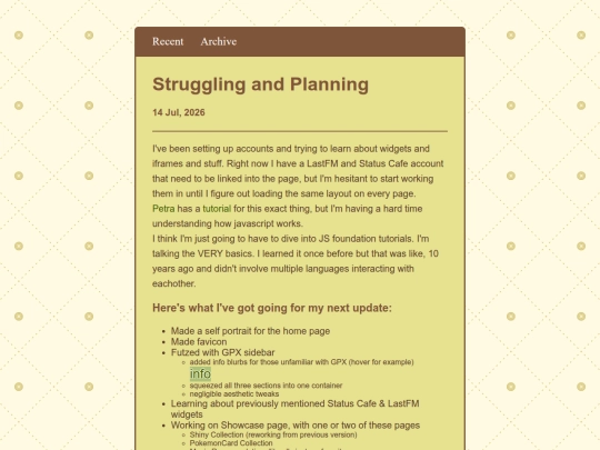 LuxJournal/posts/2026-07-14-Struggling-and-Planning screenshot