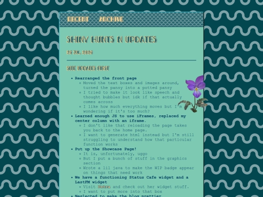 LuxJournal/posts/2026-07-25-Shiny-Hunts-n-Updates screenshot