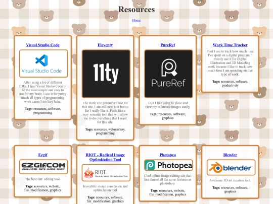 resources screenshot