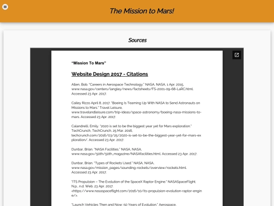 sources screenshot