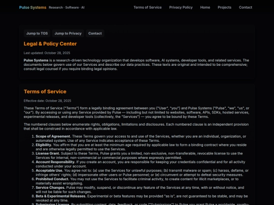 info screenshot