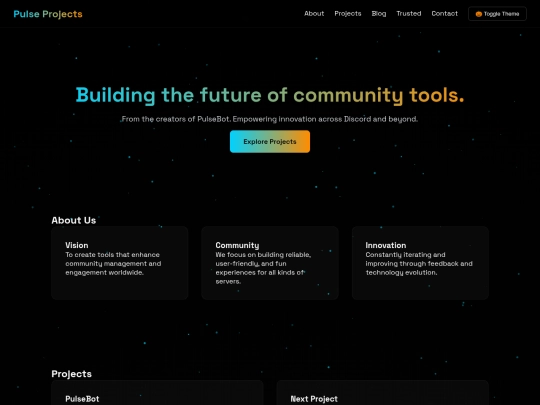 projects screenshot