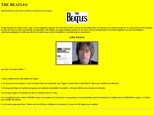ejercicio2 /THE BEATLES screenshot