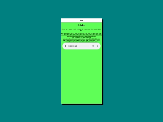 links screenshot