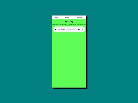 writing screenshot