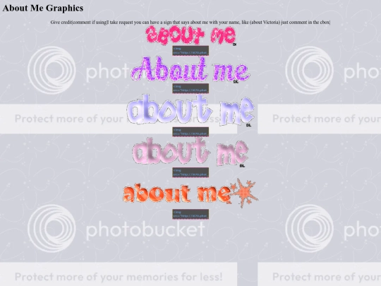 aboutmesigns screenshot