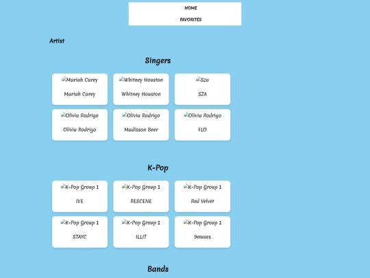 html/favorites screenshot