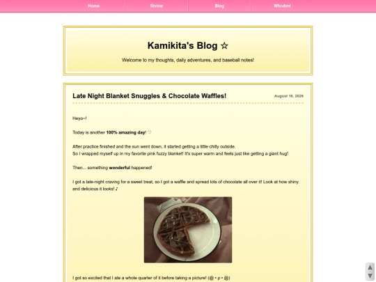 blog screenshot