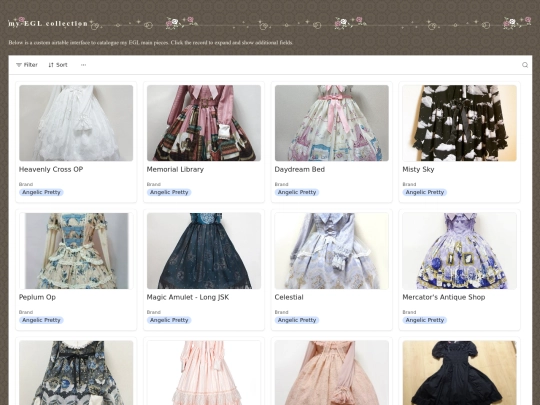 eglairtable screenshot