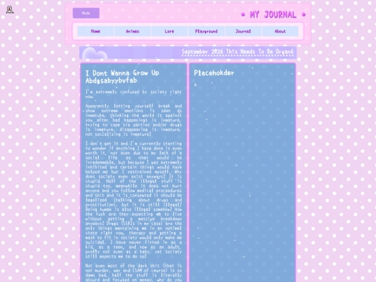 Pages/journal screenshot