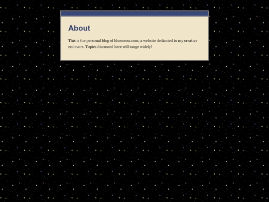 blog/about screenshot