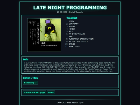 Kami_albums/Latenight screenshot