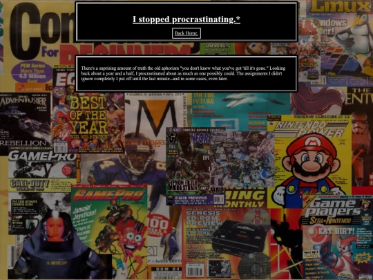 procrastination screenshot