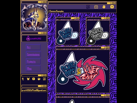 CommsPages/CommsExamples screenshot