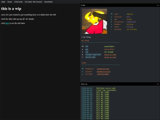 testinghomepage screenshot