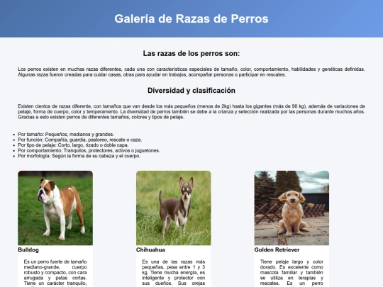 galeria de razas screenshot