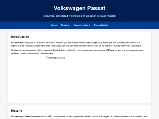 proyecto paginas web/passat screenshot