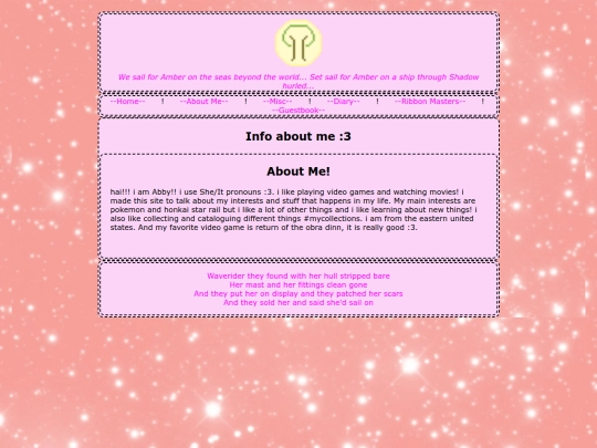 aboutme screenshot