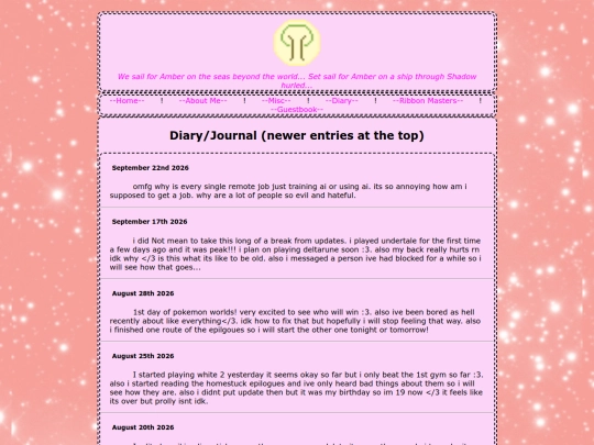 diary screenshot