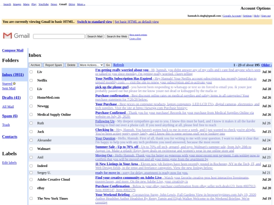 email screenshot