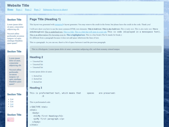 index screenshot