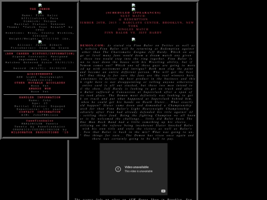 AEW/TheDemon/Balor01 screenshot