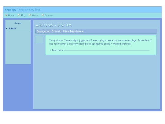dreamjournal screenshot