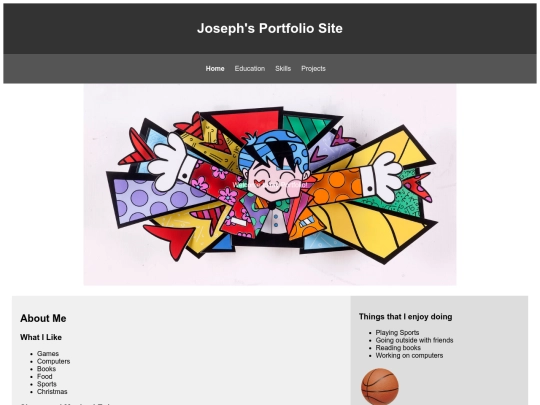 JosephPortfolio screenshot