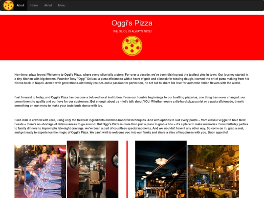 Oggi's Pizza/about screenshot