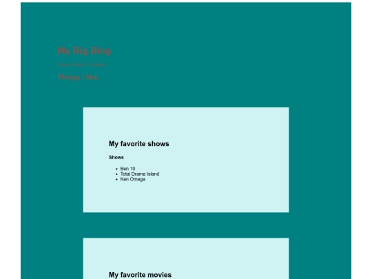 web design/2-css/CSSProject1 screenshot