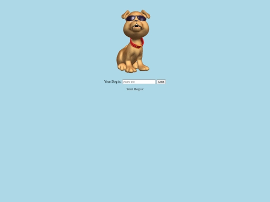 web design/3-javascript/DogAgeCalender screenshot