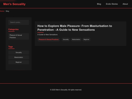 pages/blog screenshot