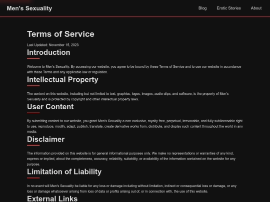 pages/terms screenshot