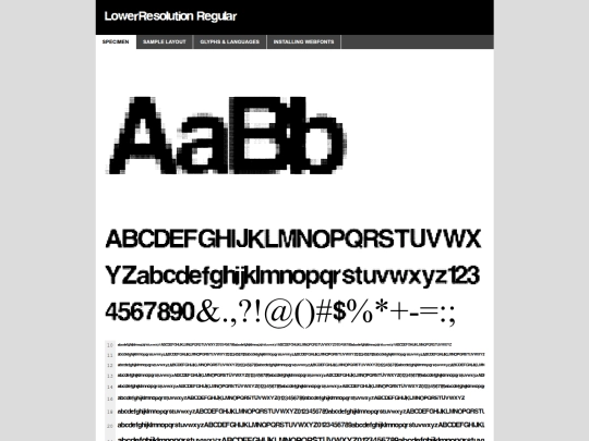 webfontkit-20260716-145739/lowerresolution-demo screenshot