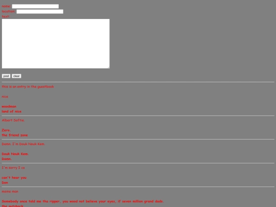 niceguestbook screenshot