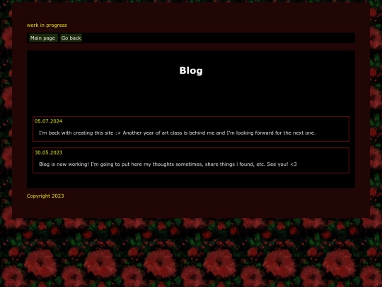 blog screenshot