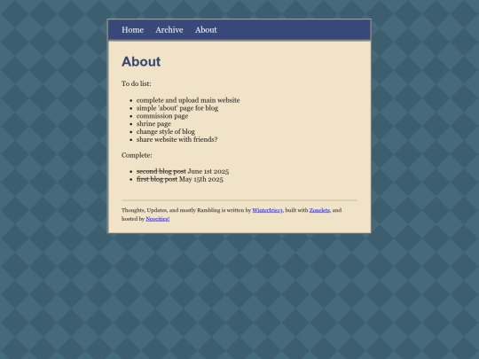 BLOG/about screenshot